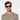 Man wearing sunglasses cord limited edition green glasses 10years handcrafted in Italy