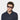 man wearing sunglasses raso eco havana blue sustainable tbd eyewear made in Italy
