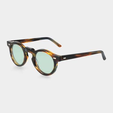 sunglasses welt river light green handcrafted in Italy with sustainable materials