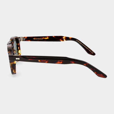 sunglasses cord eco dark havana bottle green sustainable tbd eyewear lateral6 handcrafted in Italy