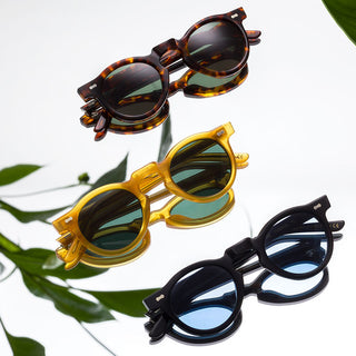 DESIGN - Occhiali Da Sole A Mascherina Avvolgenti Anni '90 Neri - Foto 12