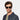 Man wearing Mastro sunglasses by TBD Eyewear in Eco Black – sustainable black bio-acetate frame paired with Bottle Green lenses handcrafted in italy