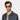 Man wearing sunglasses oxford matte champagne tobacco tbd eyewear made in Italy