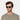 Man wearing sunglasses cran earth bio gradient grey sustainable tbd eyewear made in Italy