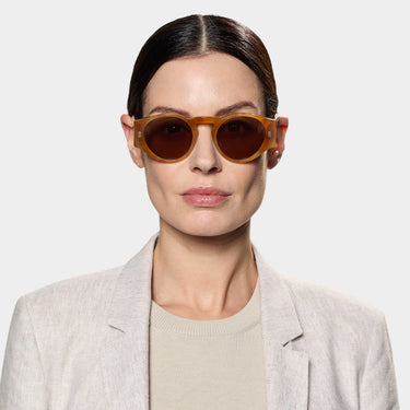 Bold Golden Havana Sunglasses | Tobacco Lenses: Ari Golden Havana