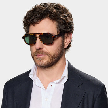 Gianni Eco Dark Havana | Bottle Green – TBD Eyewear