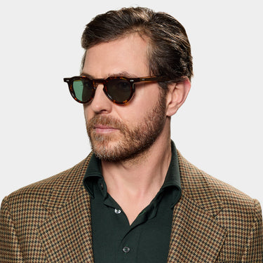 Eco bicolor sunglasses with bottle green lenses: Hem Eco Bicolor