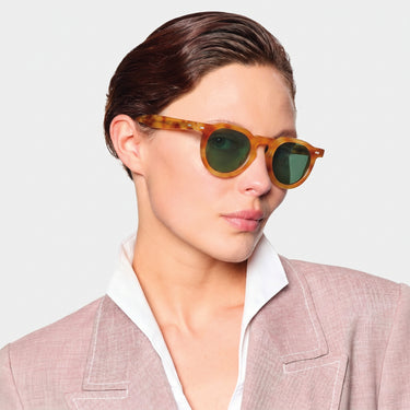 Hem Golden Havana Bottle Green TBD Eyewear x Vitale Barberis Canonico