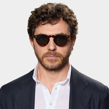 Eco Bicolor and bottle green bio-acetate sunglasses: Welt | TBD