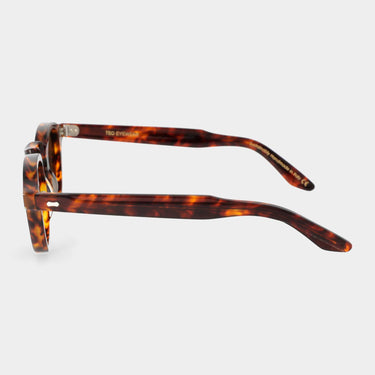 sunglasses cord eco spotted havana tobacco sustainable tbd eyewear lateral made in Italy