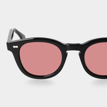 sunglasses donegal eco black red handcrafted in Italy 