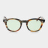 sunglasses donegal river light green sustainable tbd eyewear front handcrafted in Italy