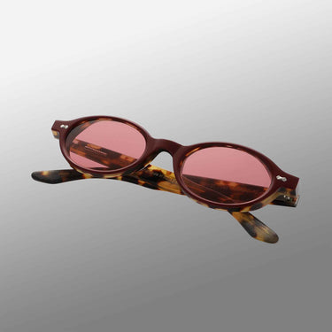 Oval plum sunglasses with red lenses: Ellipse Plum | Red  display picture 1
