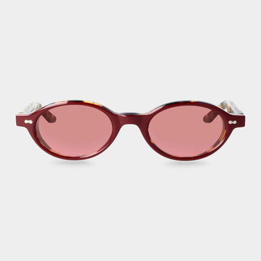 Oval plum sunglasses with red lenses: Ellipse Plum | Red  display picture 3