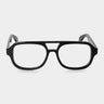 gianni eco black optical sustainable tbd eyewear front handcrafted in Italy
