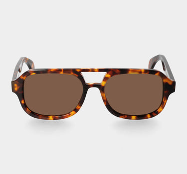 TBD Eyewear sunglasses gianni eco spotted havana tobacco handcrafted in Italy with sustainable materials