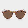 sunglasses lapel eco spotted havana tobacco sustainable tbd eyewear front made in Italy