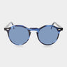 sunglasses lapel ocean blue sustainable tbd eyewear front handcrafted in Italy
