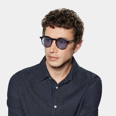 sunglasses lapel ocean blue sustainable tbd eyewear man handcrafted in Italy