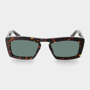 sunglasses leaf eco dark havana bottle green Italian design