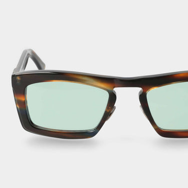 sunglasses leaf river light green handcrafted in Italy with sustainable materials
