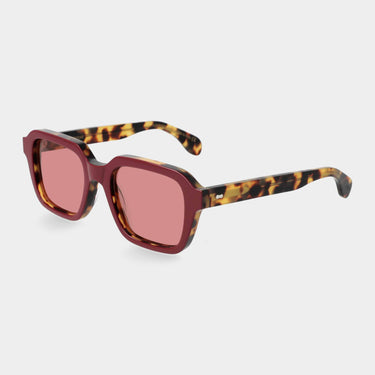 sunglasses lino plum red Italian design