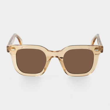 Mastro Eco sunglasses by TBD Eyewear in Champagne acetate with tobacco lenses, handmade in Italy from fully sustainable materials