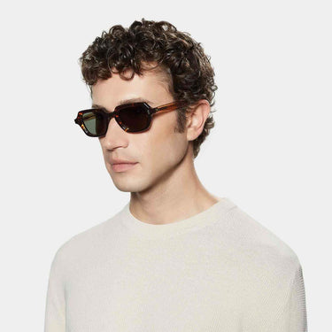 oak eco bicolor bottle green sustainable tbd eyewear man handcrafted in Italy
