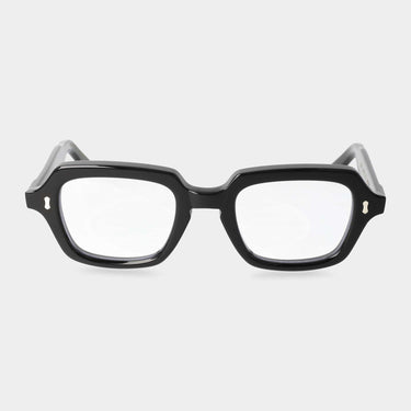 eyeglasses oak eco black optical sustainable tbd eyewear front handcrafted in Italy