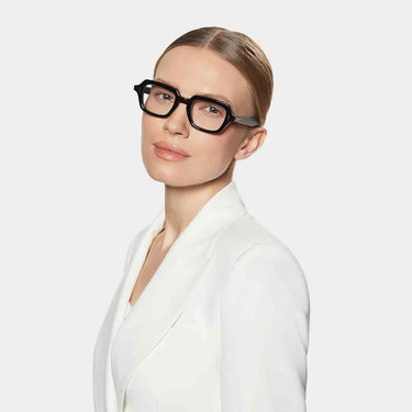 eyeglasses oak eco black optical handcrafted in Italy with sustainable materials
