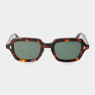 sunglasses oak eco spotted havana bottle green sustainable tbd eyewear front handcrafted in Italy