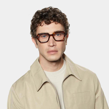 eyeglasses oak eco spotted havana optical sustainable tbd eyewear man handcrafted in Italy