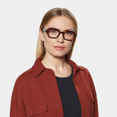 oak eco spotted havana optical sustainable tbd eyewear woman handcrafted in Italy