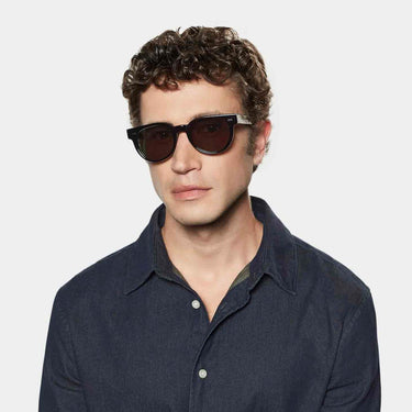 sunglasses palm eco black bottle green handcrafted in Italy with sustainable materials