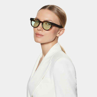sunglasses palm river light green sustainable tbd eyewear front made in Italy