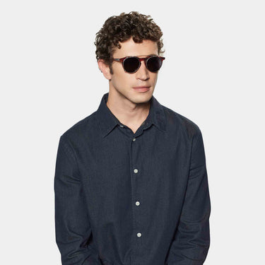 sunglasses pleat eco havana grey sustainable tbd eyewear man handcrafted in Italy
