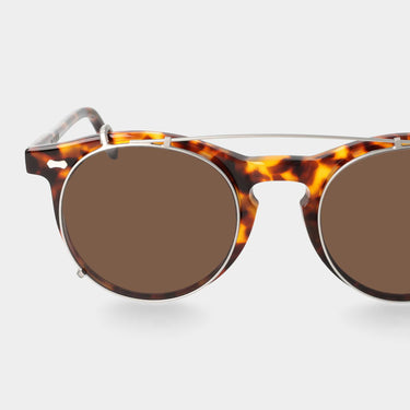 sunglasses pleat eco spotted havana tobacco sustainable tbd eyewear lens made in Italy