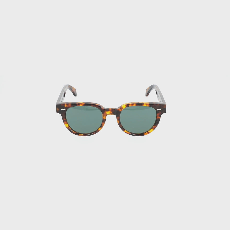sunglasses palm eco spotted havana bottle green handcrafted in Italy with sustainable materials