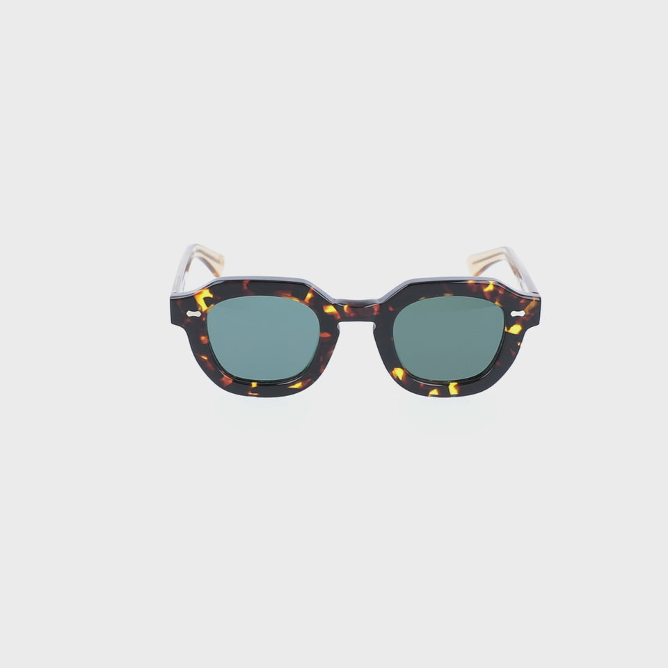 sunglasses juta eco bicolor bottle green Italian design