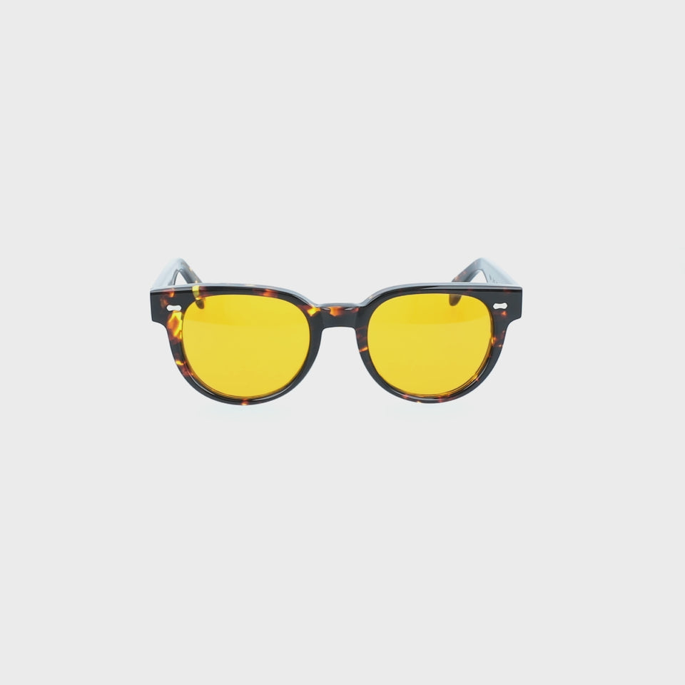 sunglasses palm eco dark havana orange handcrafted in Italy with sustainable materials