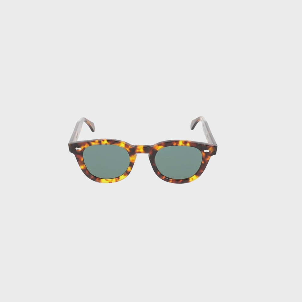 sunglasses donegal eco spotted havana bottle green handcrafted in Italy 