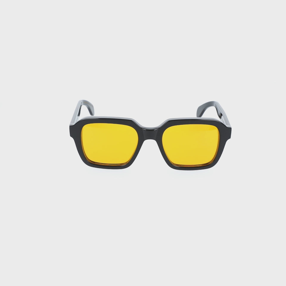 sunglasses lino eco black orange made in Italy