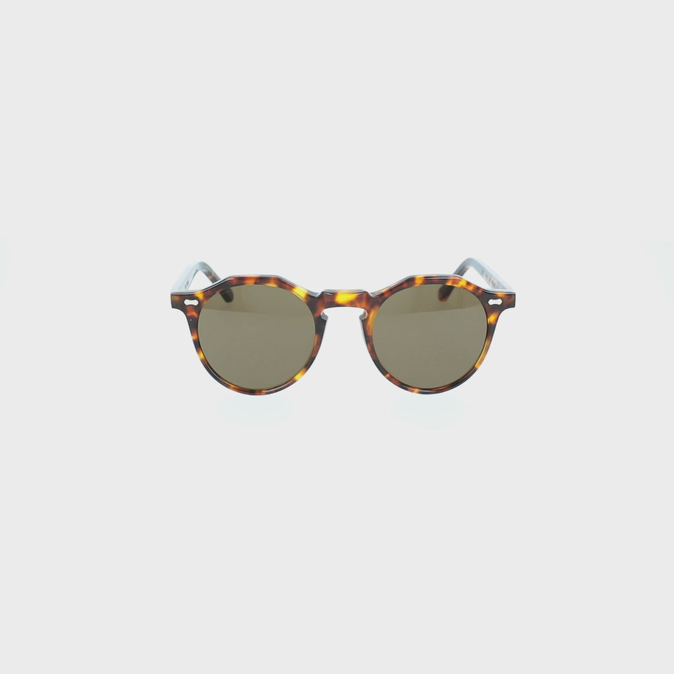 sunglasses lapel eco spotted havana tobacco handcrafted in Italy 