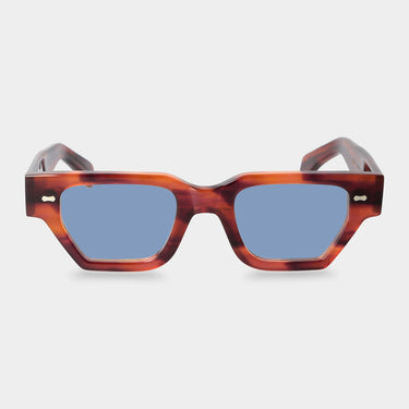 sunglasses raso eco havana blue sustainable tbd eyewear front made in Italy