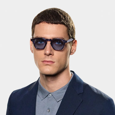sunglasses cord ocean blue handcrafted in Italy with sustainable materials