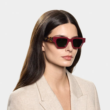 sunglasses raso plum bottle green made in Italy