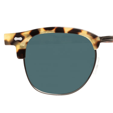 sunglasses tartan light tortoise bottle green handcrafted in Italy with sustainable materials