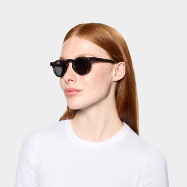sunglasses welt eco green gradient grey sustainable lateral tbd eyewear woman handcrafted in Italy