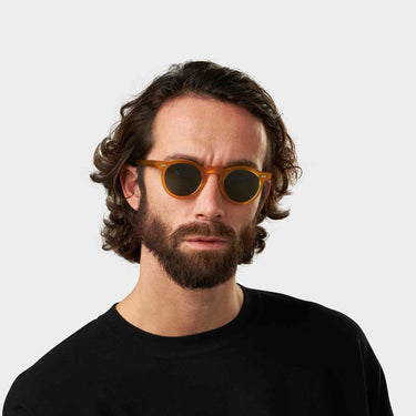 welt eco honey bottle green polarized ustainable tbd eyewear man handcrafted in Italy