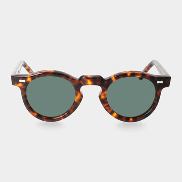 sunglasses welt eco spotted havana bottle green sustainable tbd eyewear front handcrafted in Italy